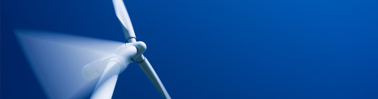 wind turbine blue