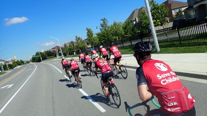 Groupe de cyclistes