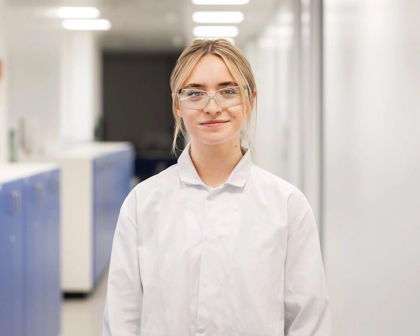 Woman smiling at the camera