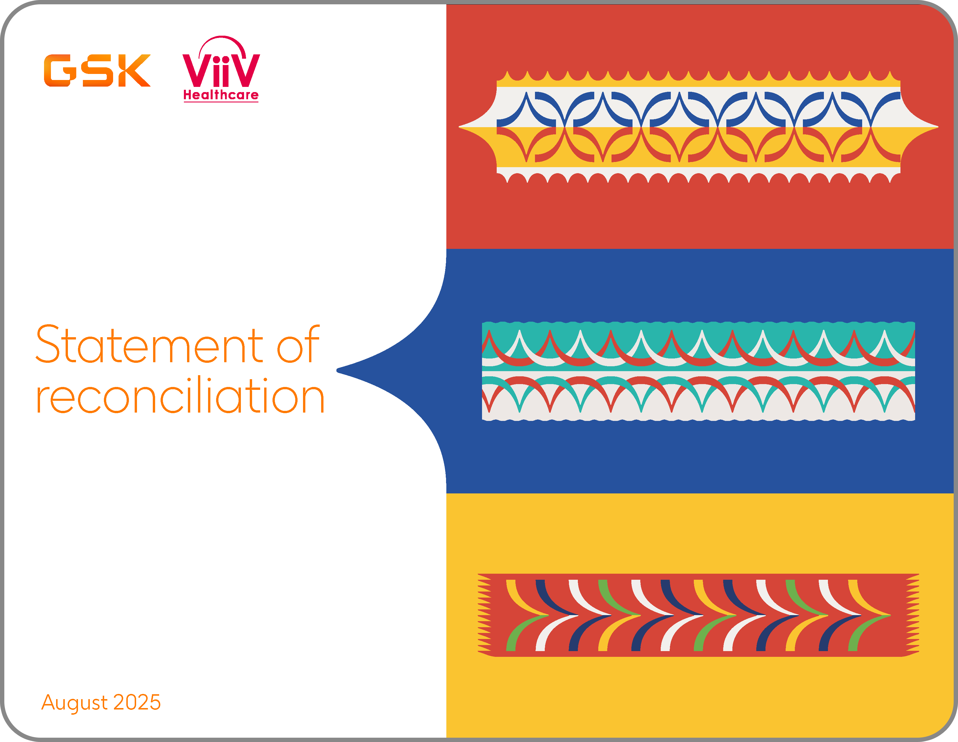 card with writing- statement of reconciliation