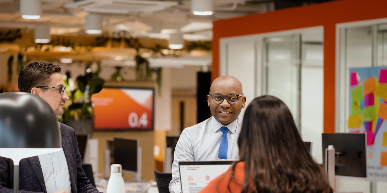 People working together in an office