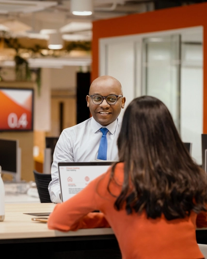 People working together in an office